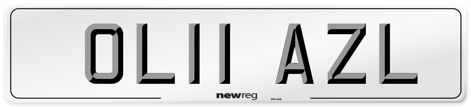 OL11 AZL Number Plate from New Reg